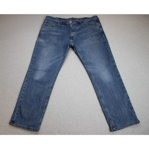 Levis Jeans Mens 44 x 32 Blue Cotton Blend Stretch 541 Athletic Tapper Fit - Picture 1 of 8